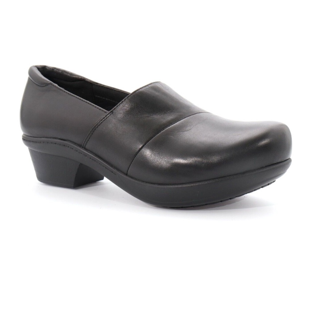 ABEO 24/7 ProSystem Black Camden SlipResistant Leather Professional Clog NWOT 12